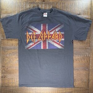 Vintage 2006 Def Leppard Tshirt Gray Sz LARGE Band Tee Y2K Band Tee